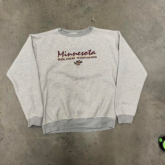 y2k pro edge embroidered‎ minnesota golden gophers crewneck - Picture 1 of 5
